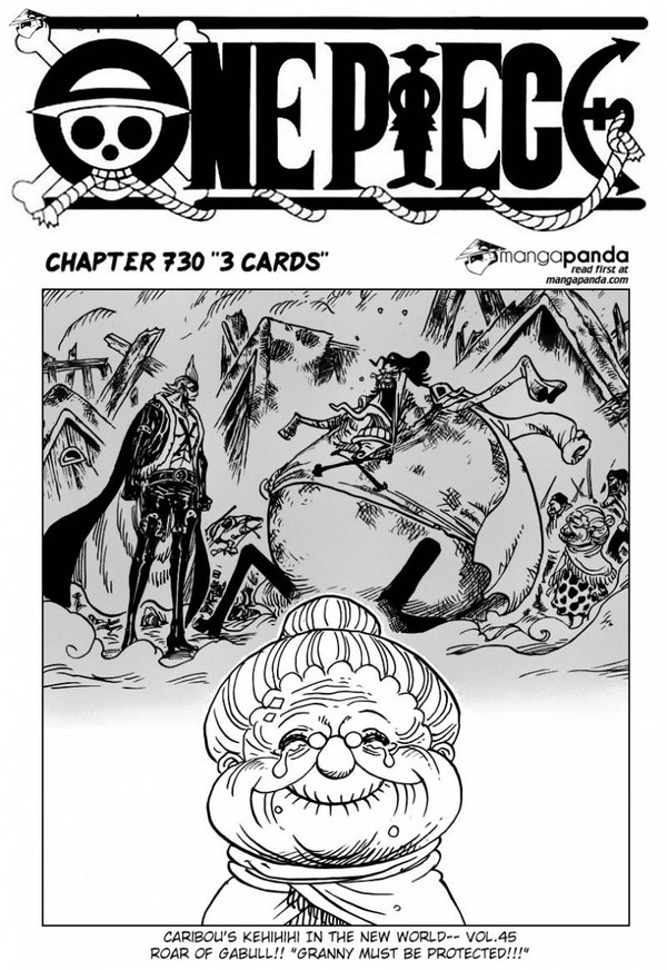One Piece73巻 第730話 ３枚のカード One Piece 73新刊発売決定